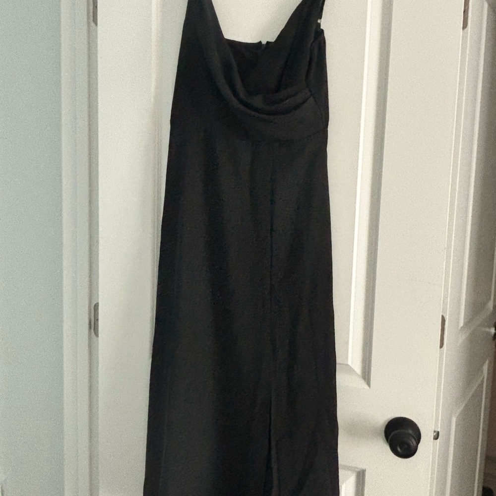 SHEIN Black Strapless Dress